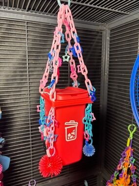 Cozy Trash Can Hideaway Toy for Sugar Gliders / Small Animal Exotic Pet Toys